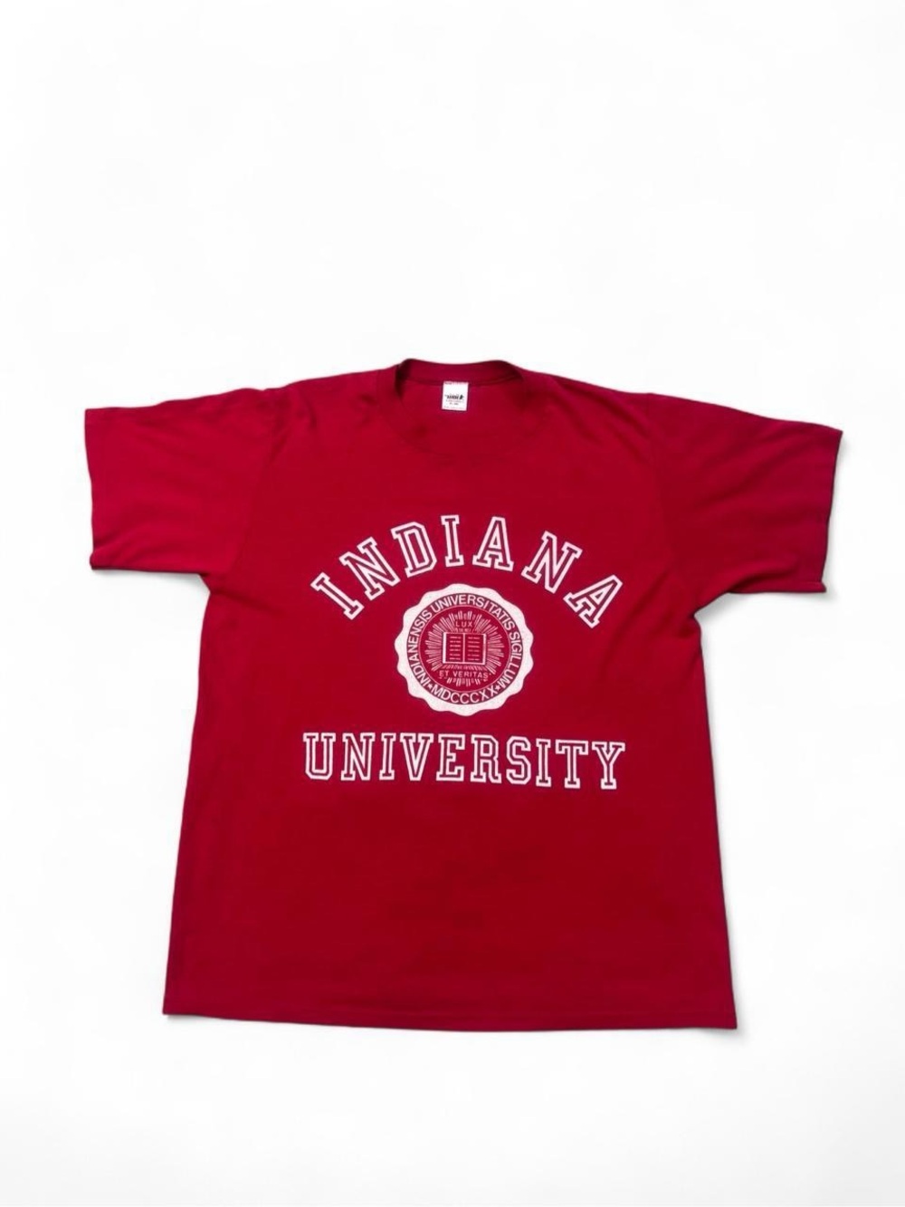 Vintage 80s 90s single stitch Indiana university tee red XL mens